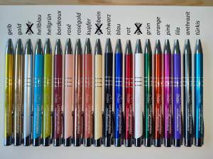 Kugelschreiber aus Metall mit Gravur